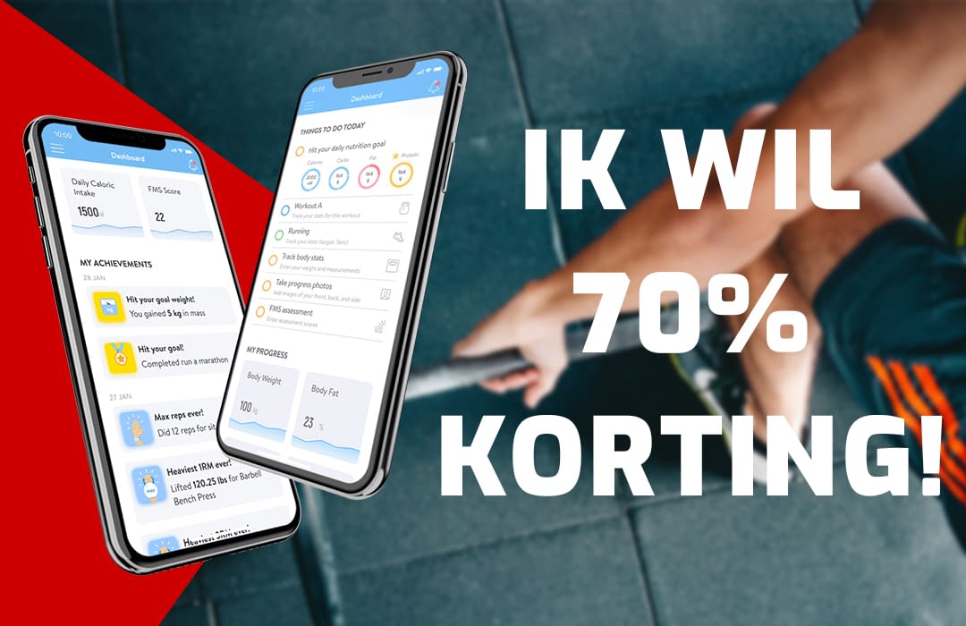 Thuis trainen met 70% korting